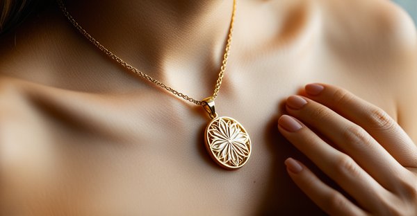Découvrez l'élégance du médaillon en or pour femme